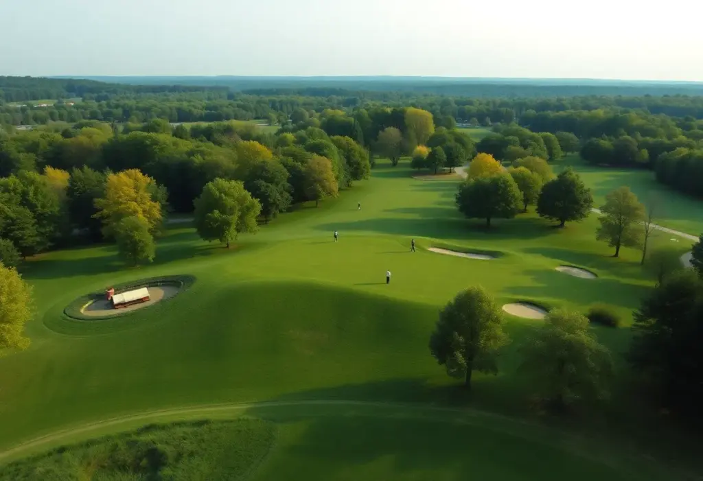 Aerial view of Aronimink Golf Club
