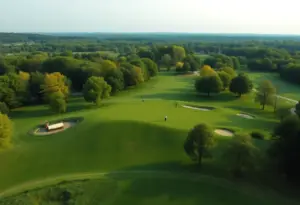 Aerial view of Aronimink Golf Club