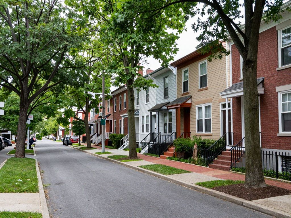 Street view of Grays Ferry neighborhood in South Philadelphia