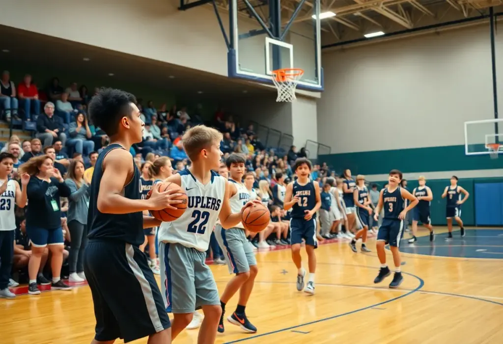 Celebration of high school basketball MVPs at an event