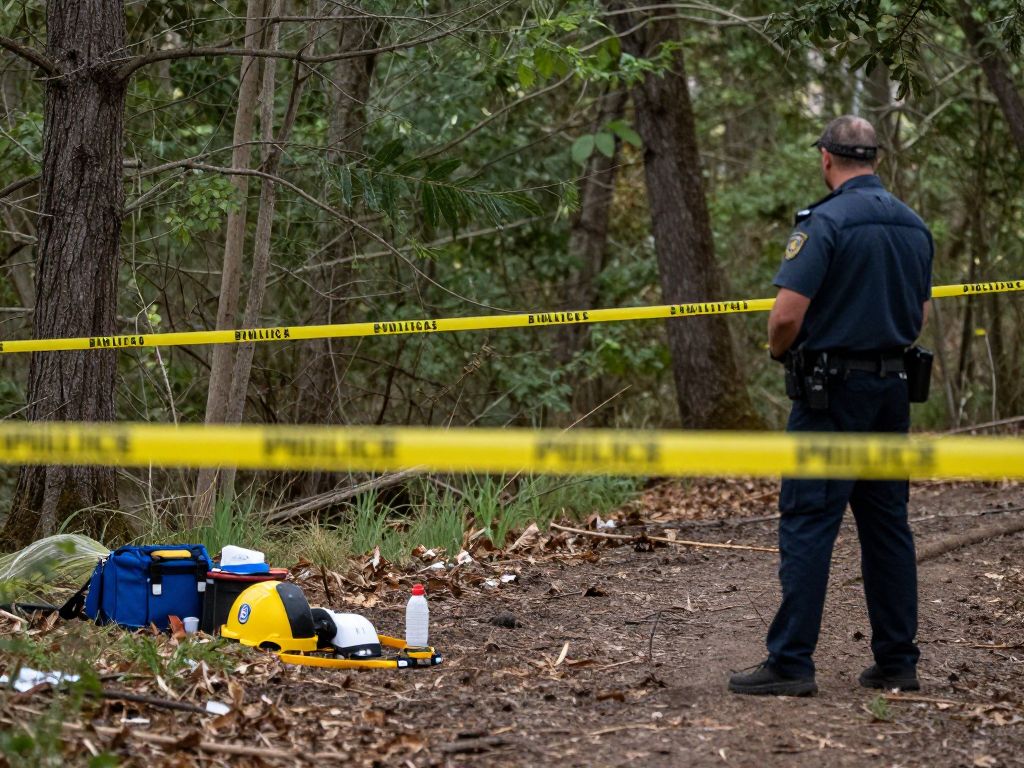 Crime scene investigation related to a murder case