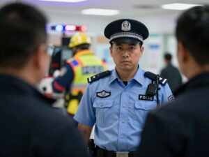 Scene of officer-involved shooting at a hospital