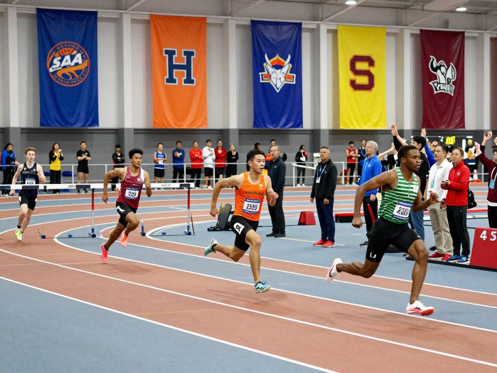 Track and field athletes competing at the Penn Classic