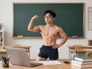 Cartoon depiction of a fictional Solid Core minor course with humorous elements.