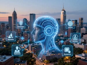 Visualization of artificial intelligence influence in Pennsylvania