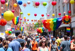 Vibrant LGBTQ+ community event in Philadelphia
