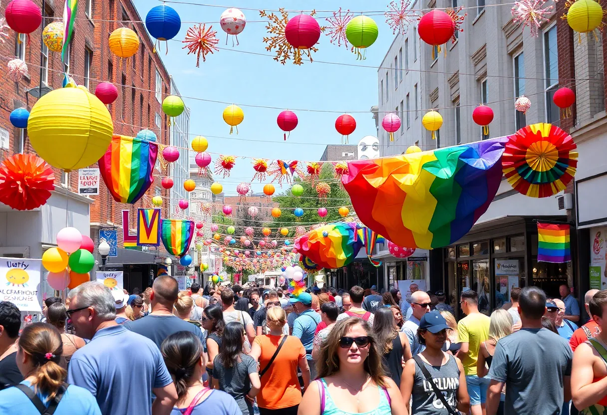 Vibrant LGBTQ+ community event in Philadelphia