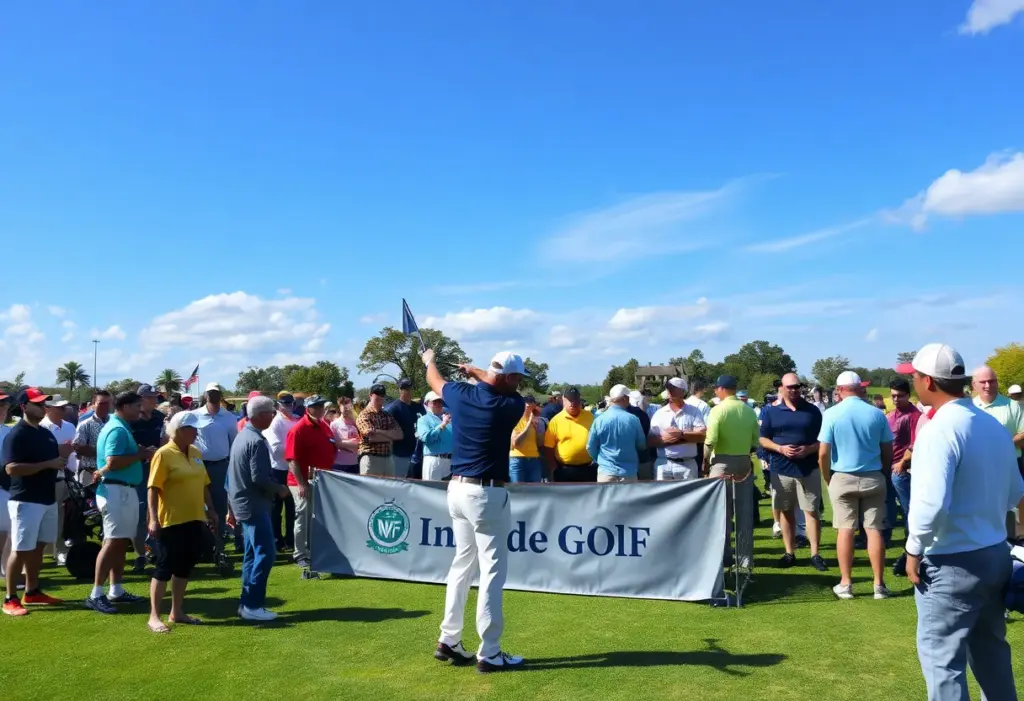 Golf tournament atmosphere showcasing Pennsylvania golf professionals
