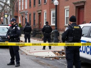 Police investigating a scene of a fatal stabbing in Philadelphia