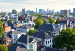 A collage of Philadelphia neighborhoods highlighting unique architectural styles for custom home building.