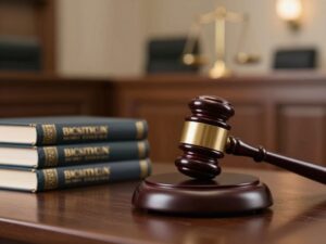 Courtroom scene representing the appeal of a legal decision in a price-fixing lawsuit