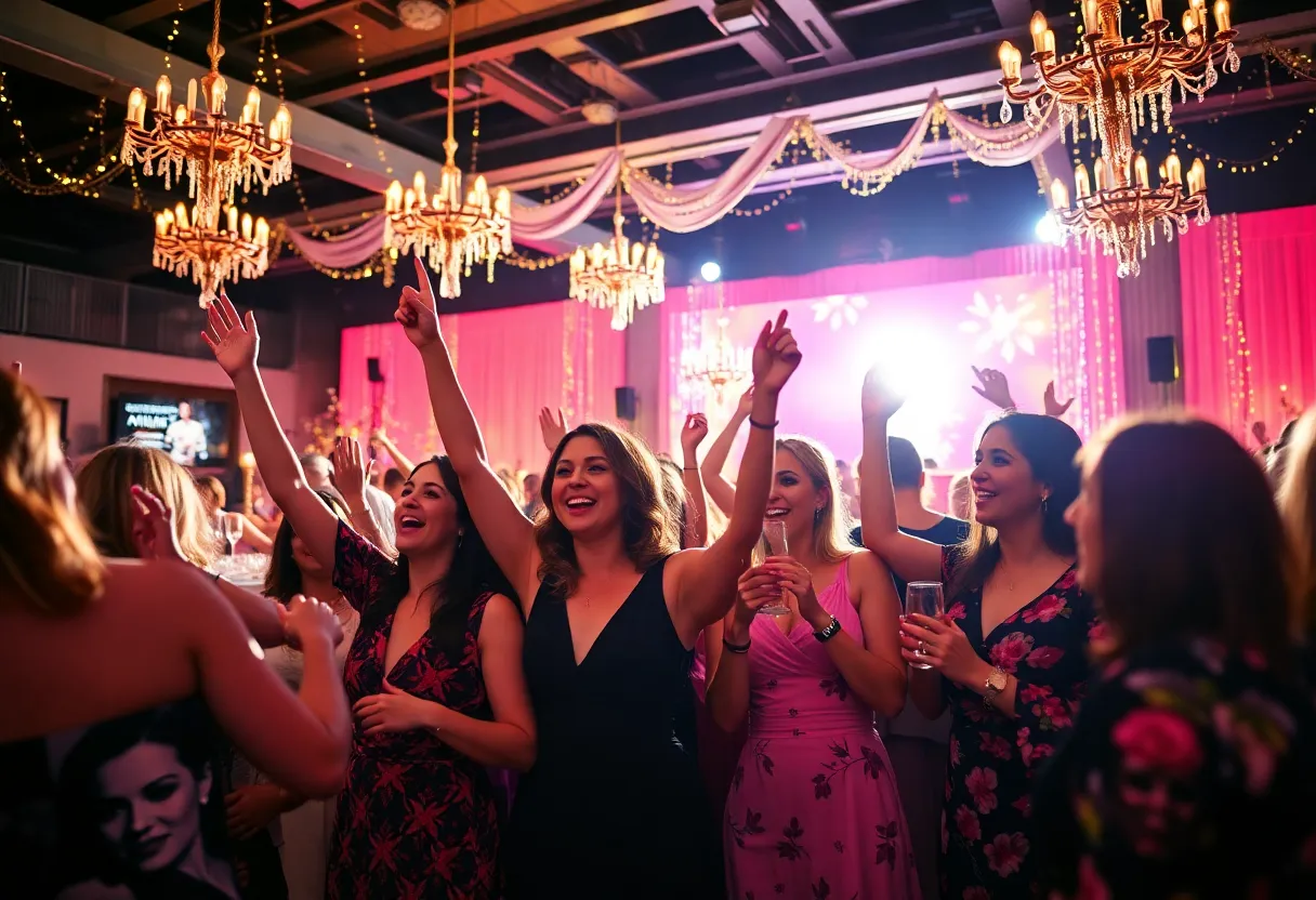 Women celebrating at the Renewal Gala