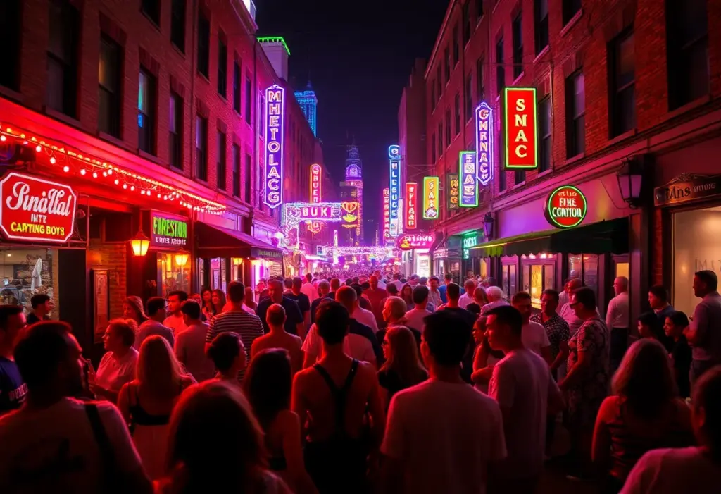 Crowded dance floor at a Philadelphia nightlife event