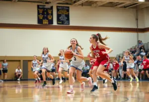 Roxborough Wolves competing in a high school basketball game