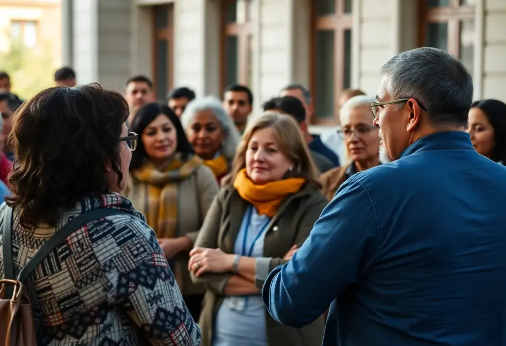 Discussion on immigration and governance at a local campaign event in Philadelphia