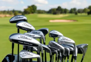 Titleist GT drivers and fairway woods displayed on the golf course