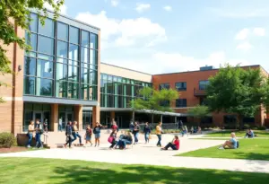 Julia R. Masterman School in Philadelphia, showcasing students and school campus.