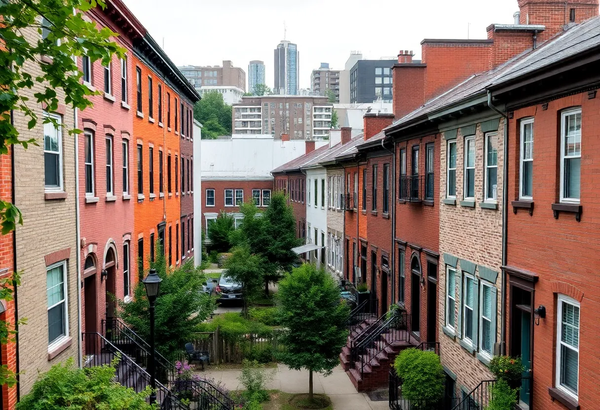 A collage of homes in hidden neighborhoods in Philadelphia.