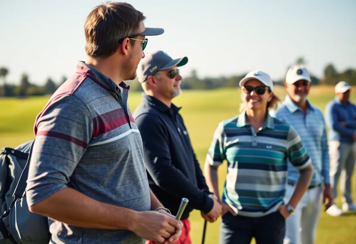Golfers in Levelwear apparel at a Philadelphia PGA event