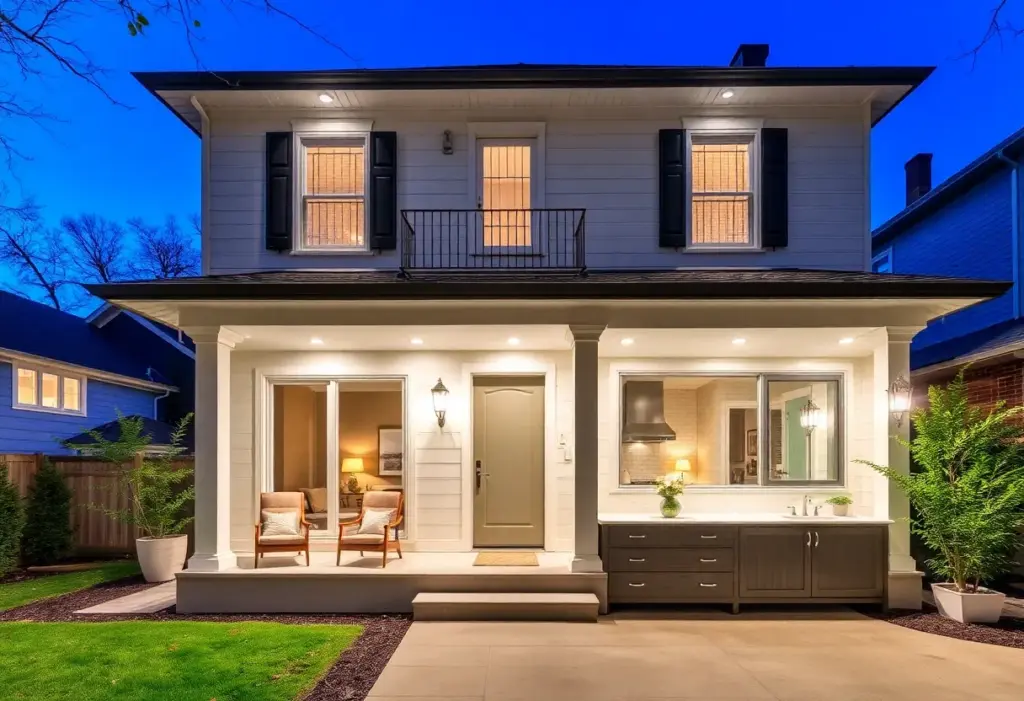 A beautifully renovated home in Philadelphia with modern kitchen and bathroom upgrades.