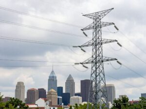 Utility power lines in Philadelphia symbolizing rate hikes