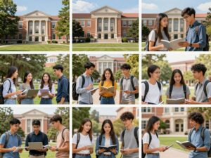 Diverse student groups on the University of Pennsylvania campus